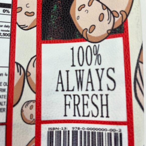 Potato Chip Print Handbag - Unique Delicious Gold Chain Crossbody- NWOT - Picture 7 of 12